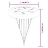 vidaXL Lampes solaires de sol et piquets de sol ext&eacute;rieur 4 pcs