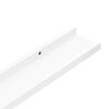 vidaXL Étagères à rebord pour cadre photo 2 pcs Blanc 60x9x3 cm MDF