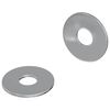 vidaXL Rondelles 2 pc Argent&eacute; 18 x 18 x 1,2 mm Fer