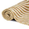 vidaXL Tapis Naturel et Blanc 80 x 150 cm Jute