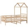 vidaXL Lit de jour avec toit sans matelas 90x190 cm bois massif