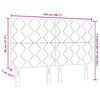 vidaXL T&ecirc;te de lit Gris 144 cm tissu