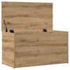 vidaXL Coffre de rangement chêne artisanal 84x42x46 cm bois ingénierie