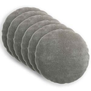 vidaXL Housse de coussin 6 pc HEERLEN Gris fonc&eacute; &Oslash; 50 cm