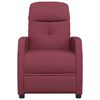 vidaXL Fauteuil de massage Rouge bordeaux Tissu