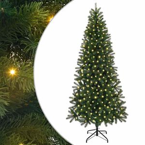 vidaXL Sapin de No&euml;l artificiel avec 300 LED Vert 240 cm PE et PVC