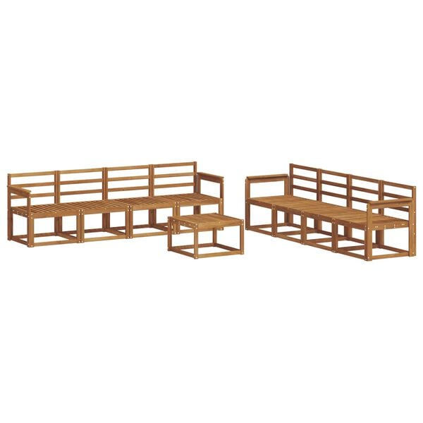 vidaXL Ensemble de canap&eacute;s d'ext&eacute;rieur 9 pcs Naturel