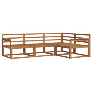 vidaXL Ensemble de canap&eacute;s d'ext&eacute;rieur 4 pcs Naturel