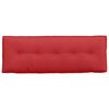 vidaXL Coussin de Dos Rouge 140 x 19 x 50 cm tissu