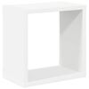 vidaXL &Eacute;tag&egrave;res cube murales 4 pcs Blanc et ch&ecirc;ne sonoma 26x15x26 cm