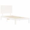 vidaXL Cadre de lit sans matelas blanc 100x200 cm bois de pin massif