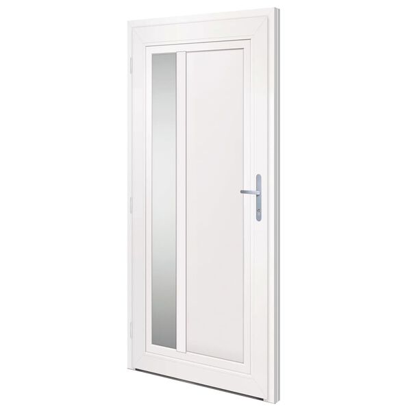 vidaXL Porte d'entrée anthracite 98x200 cm PVC