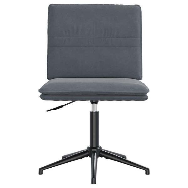 vidaXL Chaises à manger lot de 6 gris foncé velours