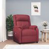 vidaXL Fauteuil inclinable &eacute;lectrique Rouge bordeaux Similicuir