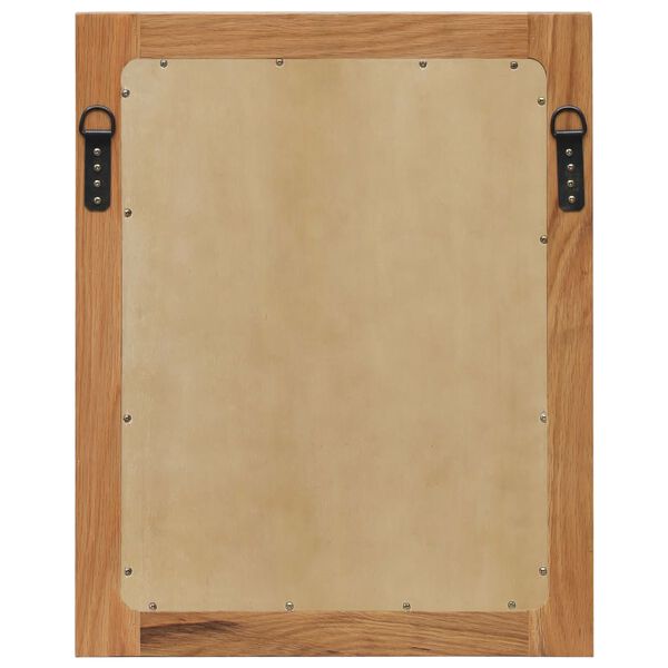 vidaXL Miroir 40x50 cm Bois de ch&ecirc;ne massif