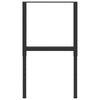 vidaXL Cadres d'&eacute;tabli r&eacute;glables 2 pcs M&eacute;tal 55x(69-95,5) cm Noir