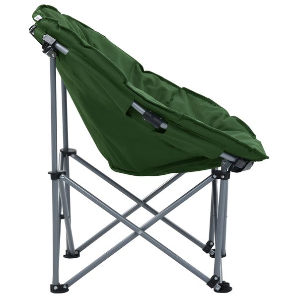 vidaXL Chaises lune pliables lot de 2 Vert