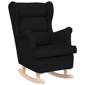 vidaXL Chaise &agrave; bascule noir 74x90x102 cm tissu