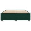 vidaXL Cadre de lit sans matelas vert fonc&eacute; 180x200 cm velours