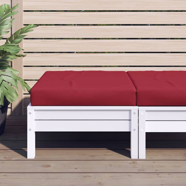 vidaXL Coussin de palette rouge bordeaux tissu oxford