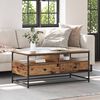vidaXL Table basse Bois Ancien 100 x 51 x 45 cm Bois d'ingénierie