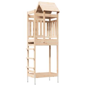 vidaXL Tour de jeu Marron 52,5 x 85 x 238 cm Pin massif