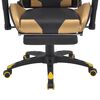 vidaXL Chaise de Gaming Dor&eacute; 70 x 71 x 136 cm Simili cuir