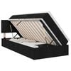 vidaXL Lit avec rangement et matelas Noir 100 x 200 cm Velours
