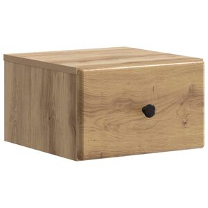 vidaXL Cabinet de chevet mural Ch&ecirc;ne artisanal 34,5 x 33 x 20 cm