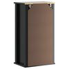 vidaXL Armoire murale de salle de bain BERG noir bois de pin massif
