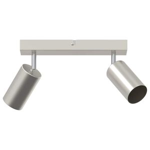 vidaXL Spot de plafond Nickel 26 x 5,5 x 16,5 cm M&eacute;tal