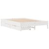 vidaXL Cadre de lit sans matelas blanc 120x200 cm bois de pin massif