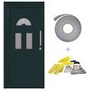 vidaXL Porte Frontale Anthracite 110 x 210 cm PVC