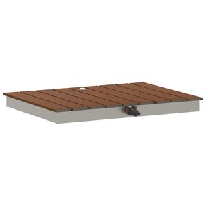 vidaXL Douche de jardin WPC et Acier inoxydable 201 Marron