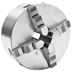 vidaXL Mandrin de tour auto-centrant &agrave; 4 m&acirc;choires 200 mm Acier K12 200