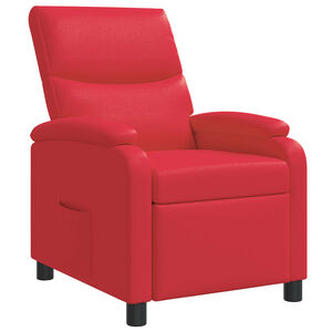 vidaXL Fauteuil inclinable Rouge Simili cuir