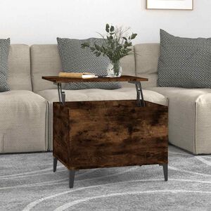 vidaXL Table basse Ch&ecirc;ne fum&eacute; 60x44,5x45 cm Bois d'ing&eacute;nierie