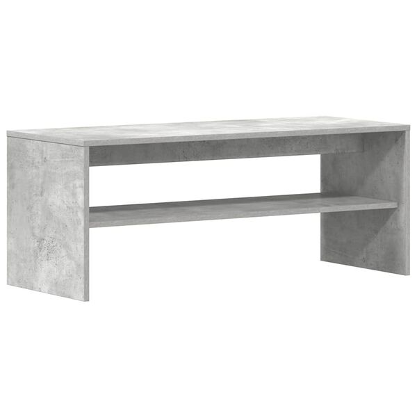 vidaXL Meuble TV Gris b&eacute;ton 100 x 40 x 40 cm Agglom&eacute;r&eacute;