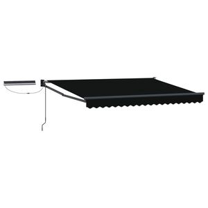 vidaXL Auvent r&eacute;tractable &eacute;lectrique Noir et anthracite 3 x 2,5 m