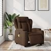 vidaXL Fauteuil inclinable de massage &eacute;lectrique marron tissu