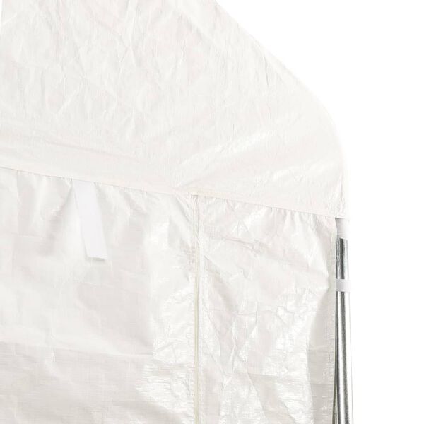 vidaXL Belvédère avec toit blanc 5,88x2,23x3,75 m polyéthylène
