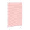 vidaXL Store pliss&eacute; rose 95x100 cm largeur du tissu 94,4 cm polyester