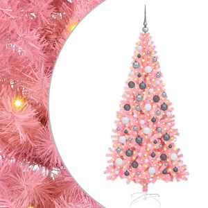 vidaXL Sapin de No&euml;l Rose 180 cm PVC