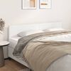 vidaXL Têtes de lit 2 pcs Blanc 90x5x78/88 cm Similicuir