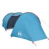 vidaXL Tente de camping tunnel 4 personnes bleu imperm&eacute;able