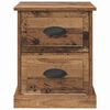 vidaXL Cabinet de chevet 2 pcs Bois ancien 39 x 39 x 47.5 cm