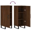 vidaXL Buffet Ch&ecirc;ne marron 34,5x34x90 cm Bois d'ing&eacute;nierie