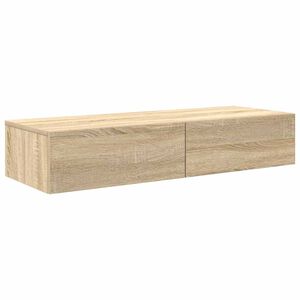 vidaXL &Eacute;tag&egrave;re murale avec tiroirs ch&ecirc;ne sonoma bois d'ing&eacute;nierie
