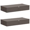 vidaXL Bo&icirc;te de rangement 2 pc Tissu intiss&eacute; 100 x 50 x 18 cm 90 l