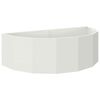 vidaXL Jardini&egrave;re Blanc 120 x 60 x 35 cm Acier